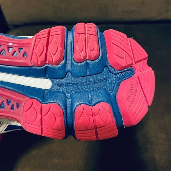 NEW ASICS GEL Nimbus 17 Womens 6.5 US 37 EUR Royal Blue Magenta pink - Picture 10 of 10